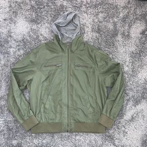 Torrid Green army jacket with sweatshirt liner